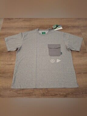 Hidden NY x and wander Mt. Fuji Lenticular Pocket T-Shirt Men's 2XL Gray NWT